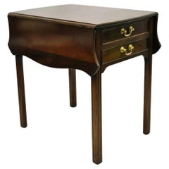 L & J G Stickley, georgianischer Beistelltisch aus massivem Mahagoni mit klappbaren Blättern, Pembroke