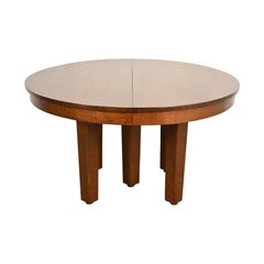 L. & J. G. Stickley Mission Oak Arts & Crafts Dining Table  Newly Refinished