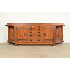 L. & J. G. Stickley Rare Mission Oak Arts & Crafts Columbus Avenue Sideboard
