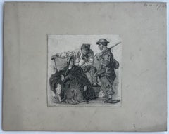 Figural Group Study Pencil Drawing L J Wortley No 10