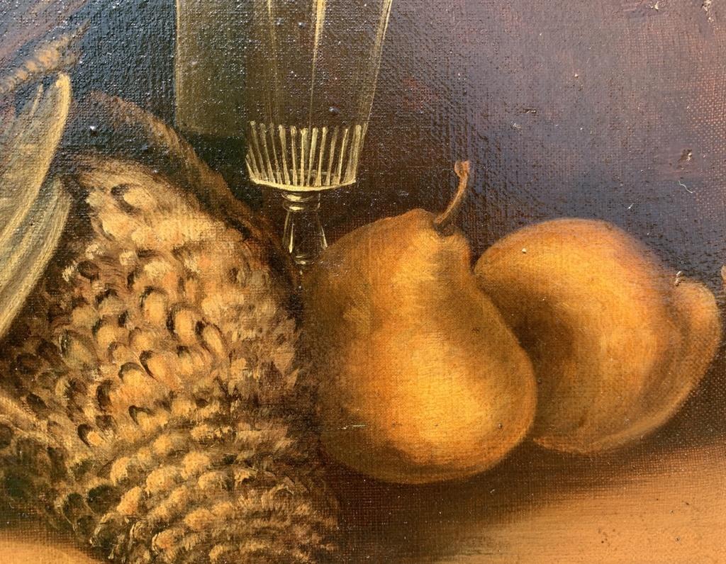 L. Jean (scuola britannica) - Natura morta del XIX secolo - Uccelli e pere 9