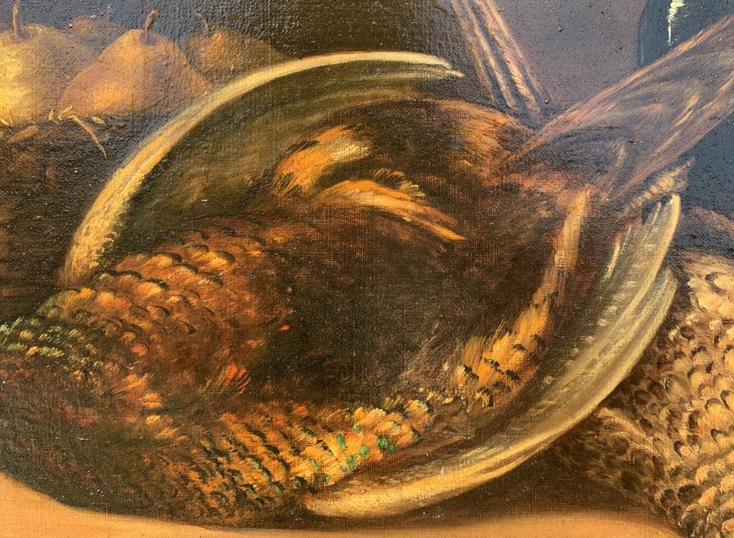 L. Jean (scuola britannica) - Natura morta del XIX secolo - Uccelli e pere 7