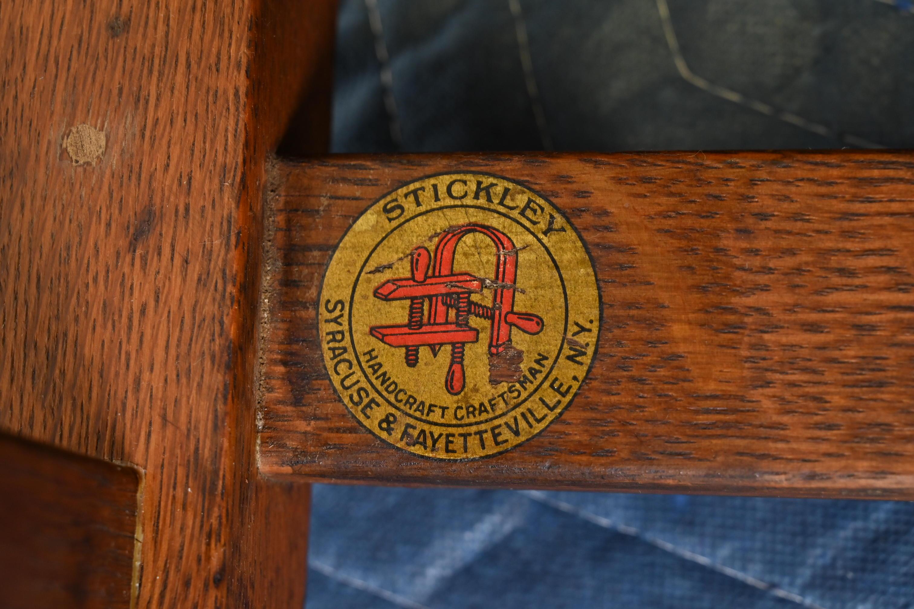 L. & J.G. Stickley Antique Mission Oak Arts & Crafts Rocking Chair, Circa 1900 For Sale 4