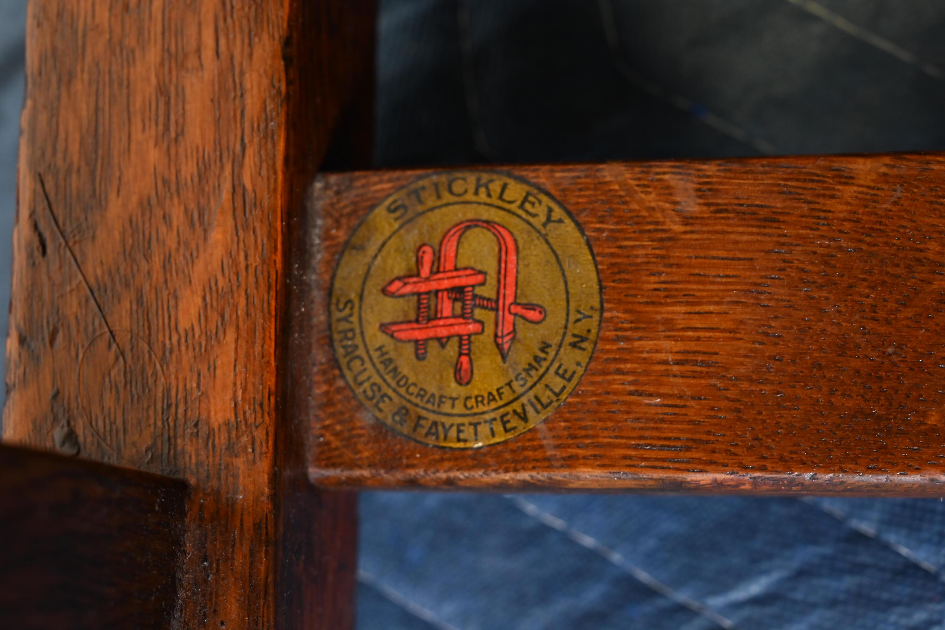 L. & J.G. Stickley Antique Mission Oak Arts & Crafts Rocking Chair, Circa 1900 5
