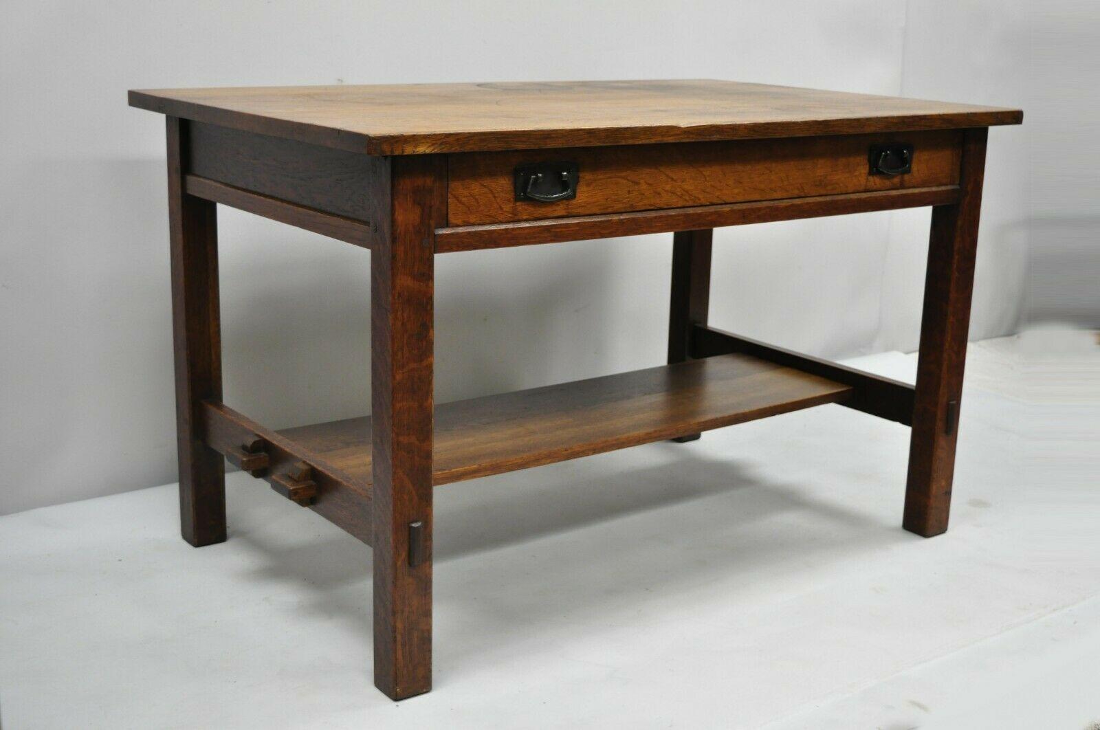 stickley library table for sale