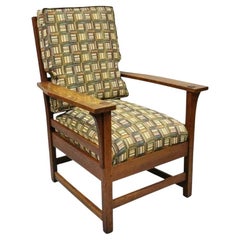 L & JG Stickley Mission Oak Arts & Crafts Lounge Arm Chair Spring Seat Cushion