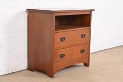 L. & J.G. Stickley Mission Oak Arts & Crafts Media Cabinet or Bedside Chest