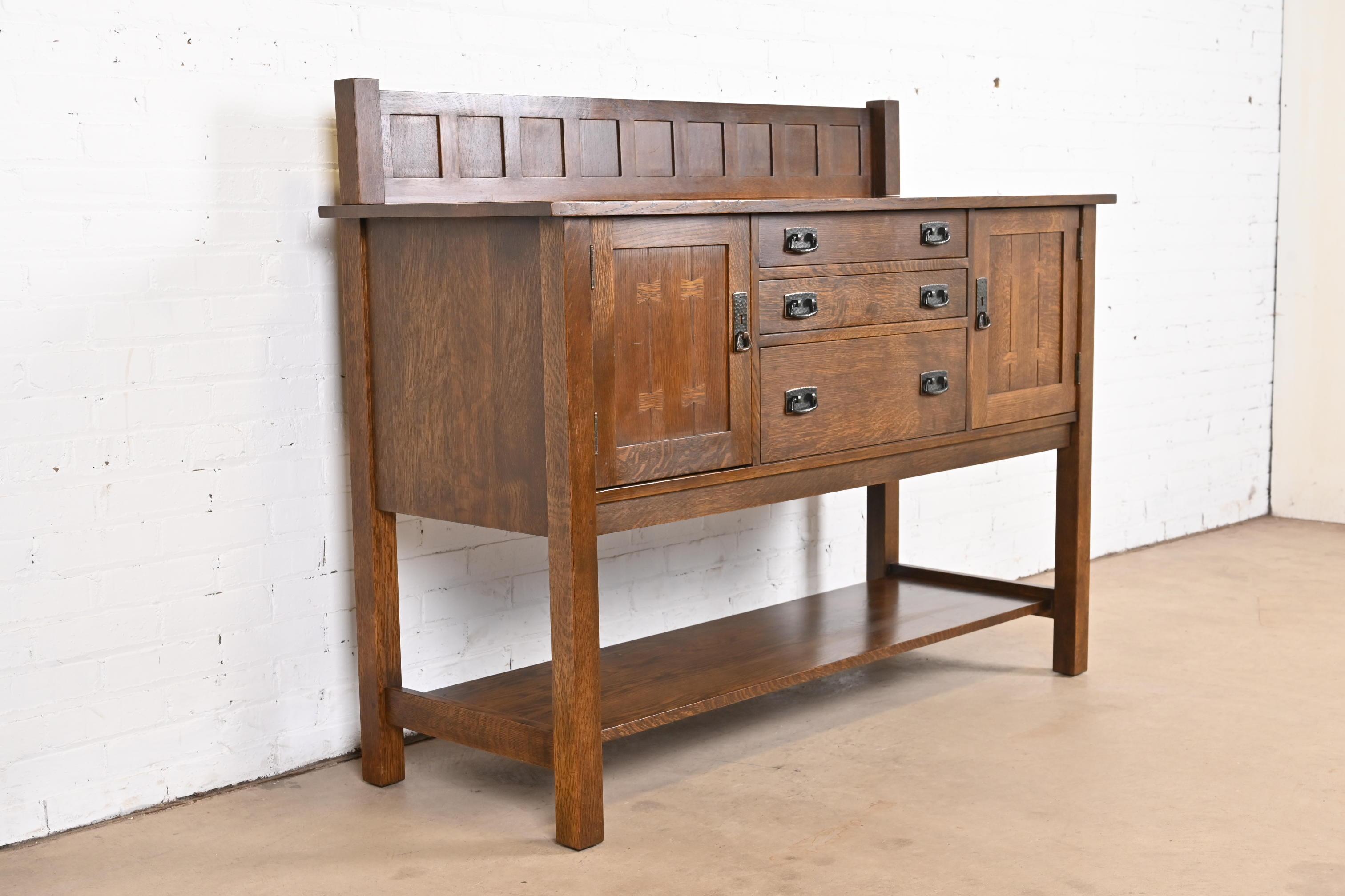 20th Century L. & J.G. Stickley Mission Oak Arts & Crafts Sideboard