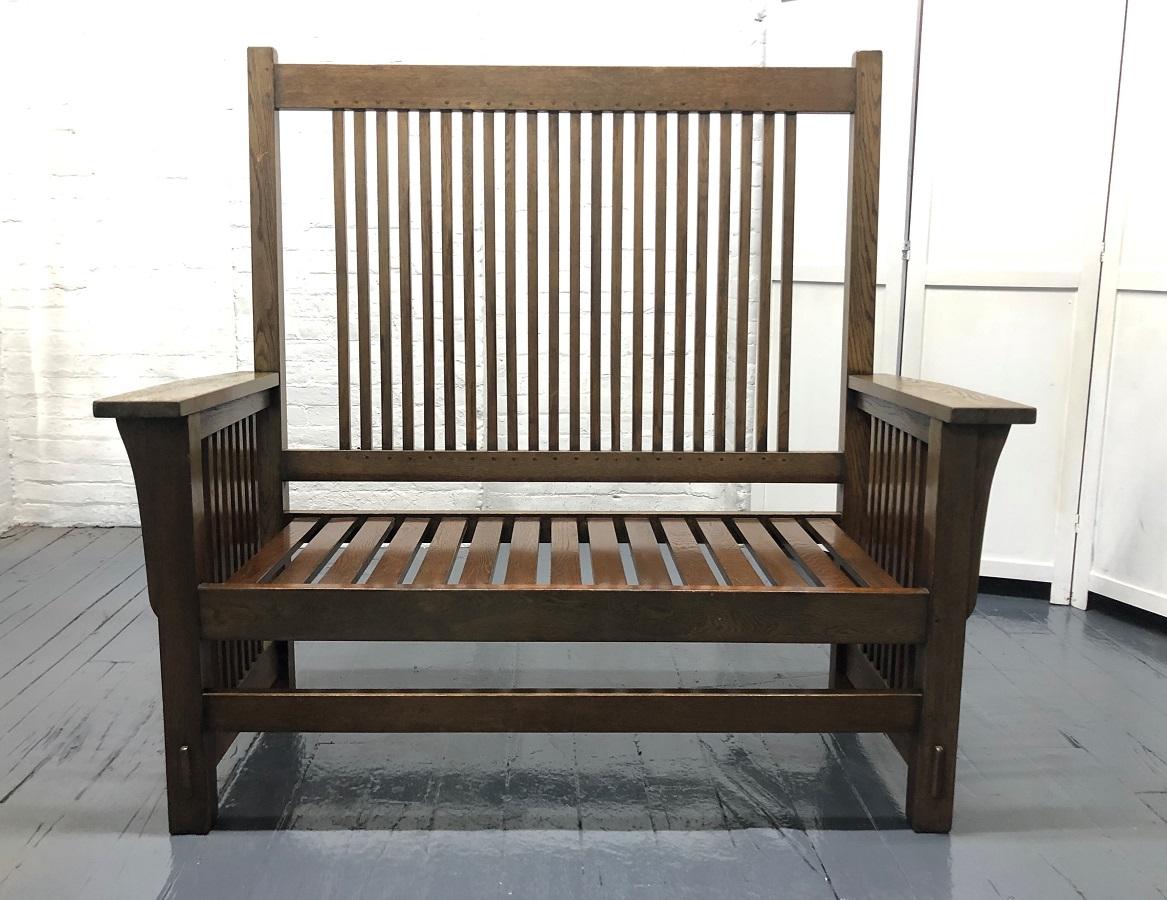 mission style bench