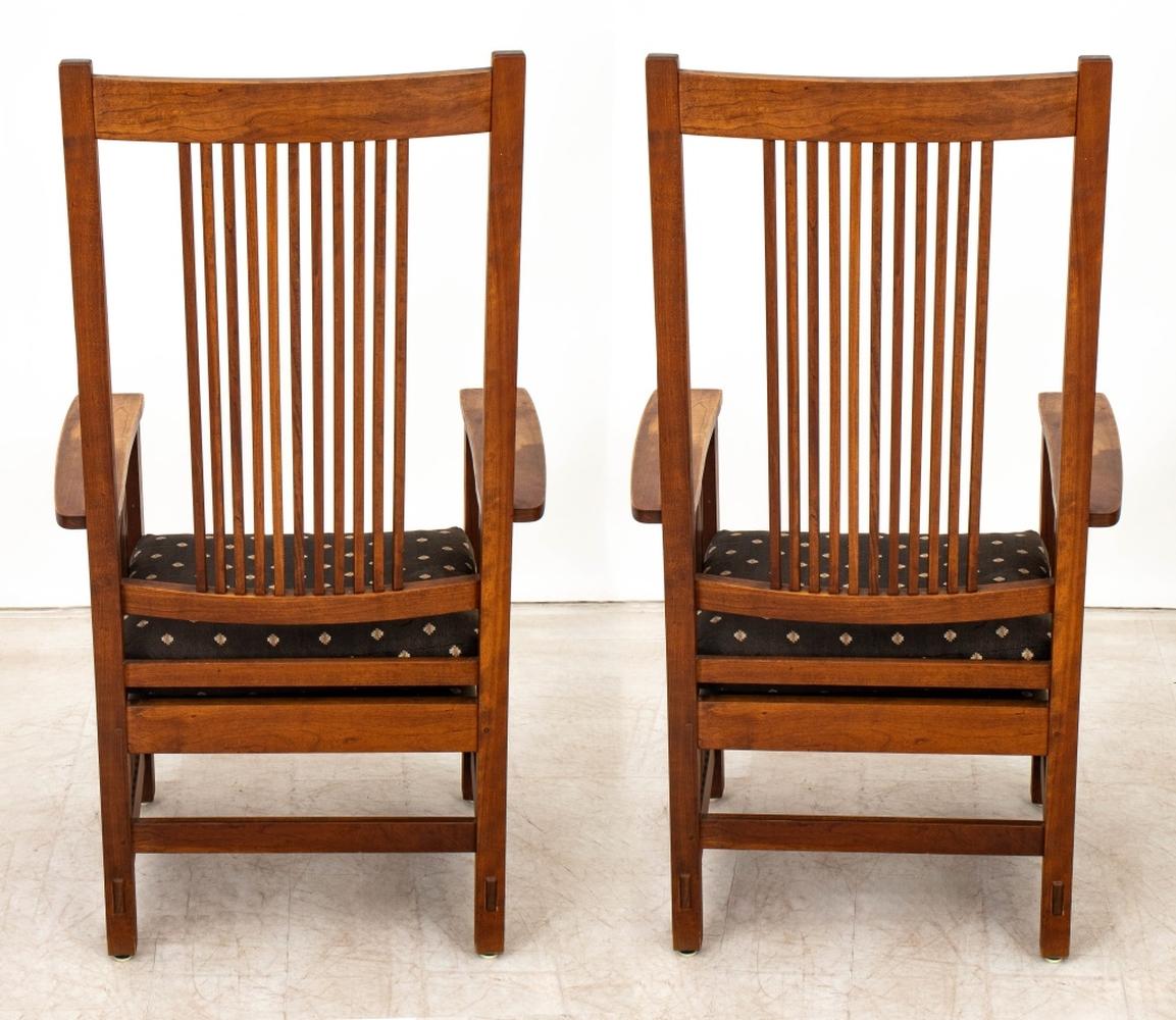 L. & J.G. Stickley Oak Dining Chairs, 6 1
