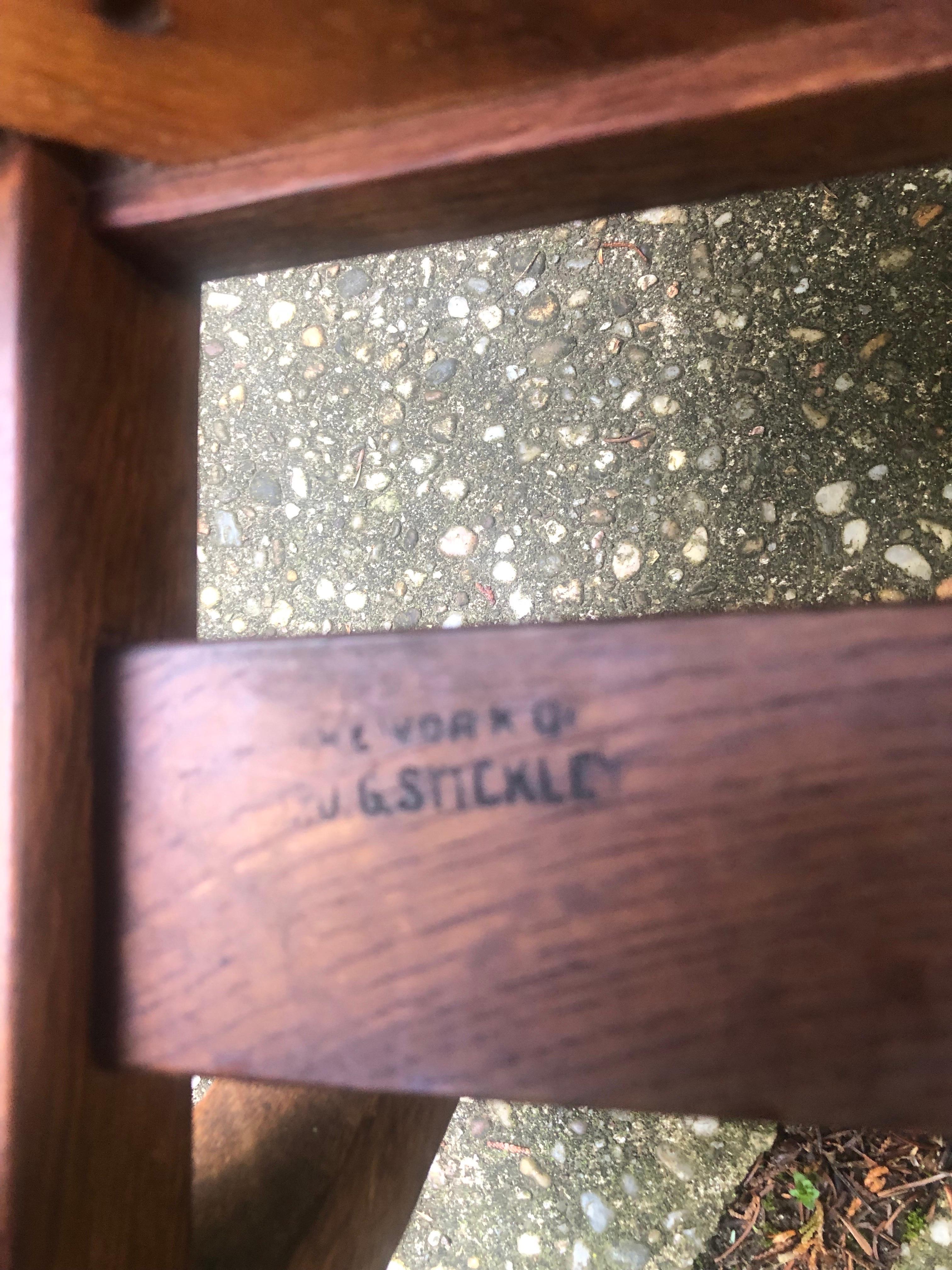 Early 20th Century L. & J.G Stickley Signed 1900 Rocking Chair For Sale