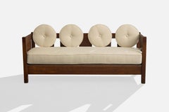 L. & J.G. Stickley, Sofa, Oak, Fabric, USA, 1910s