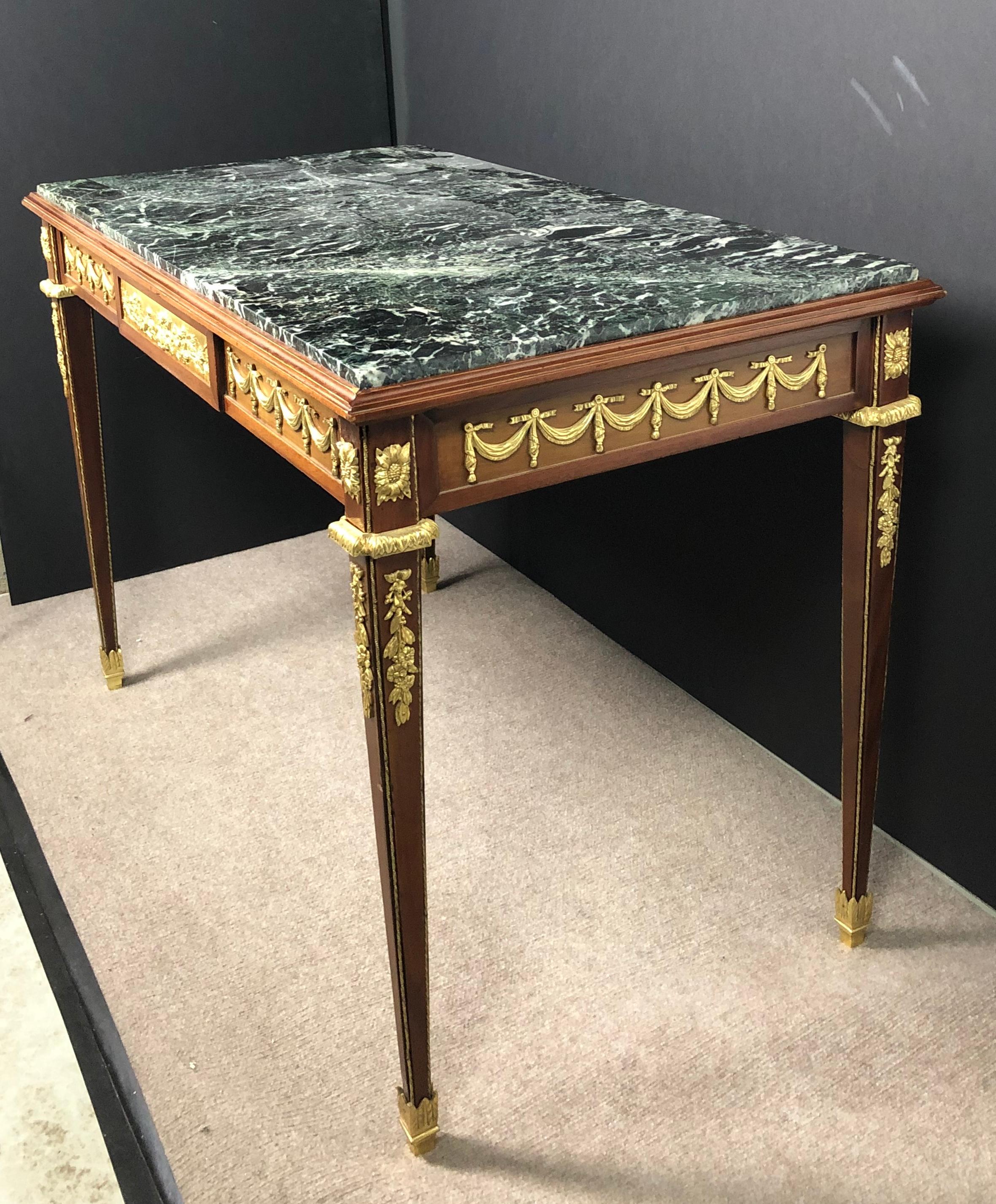 marble top writing desk