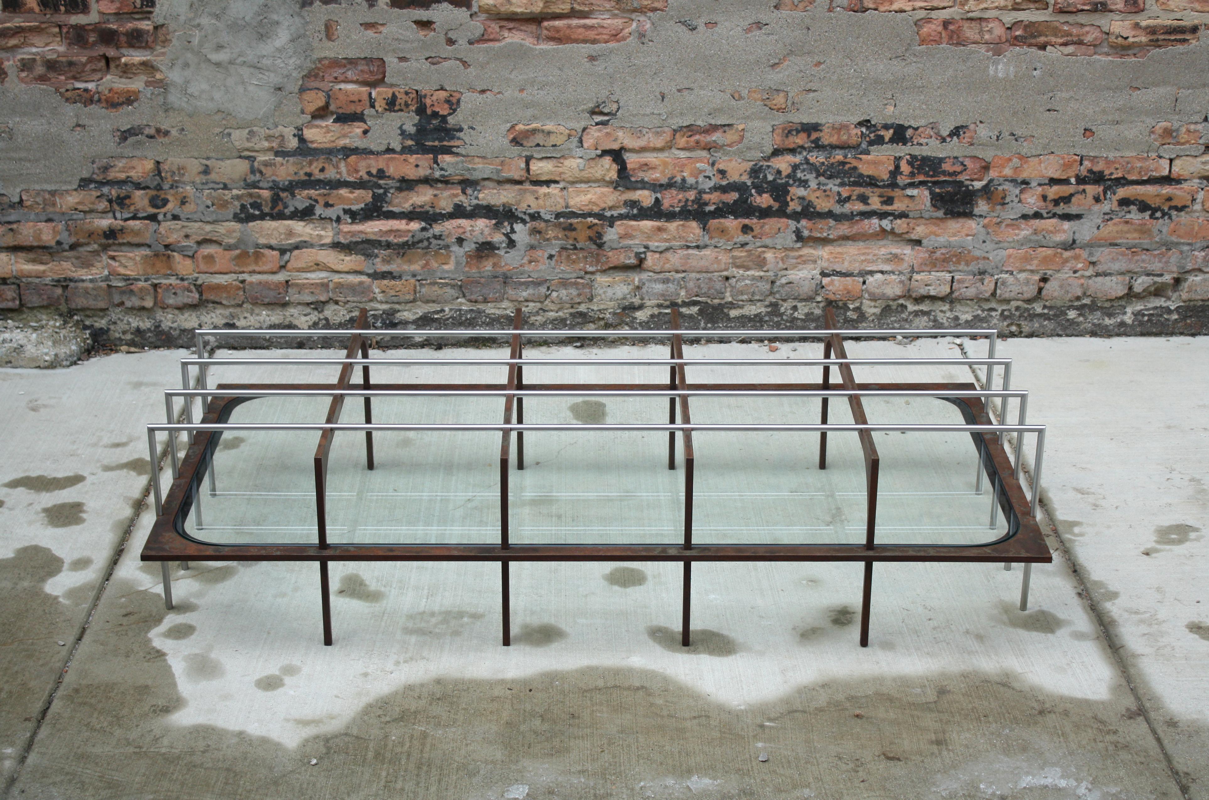 Post-Modern L Low Table by Laylo Studio For Sale