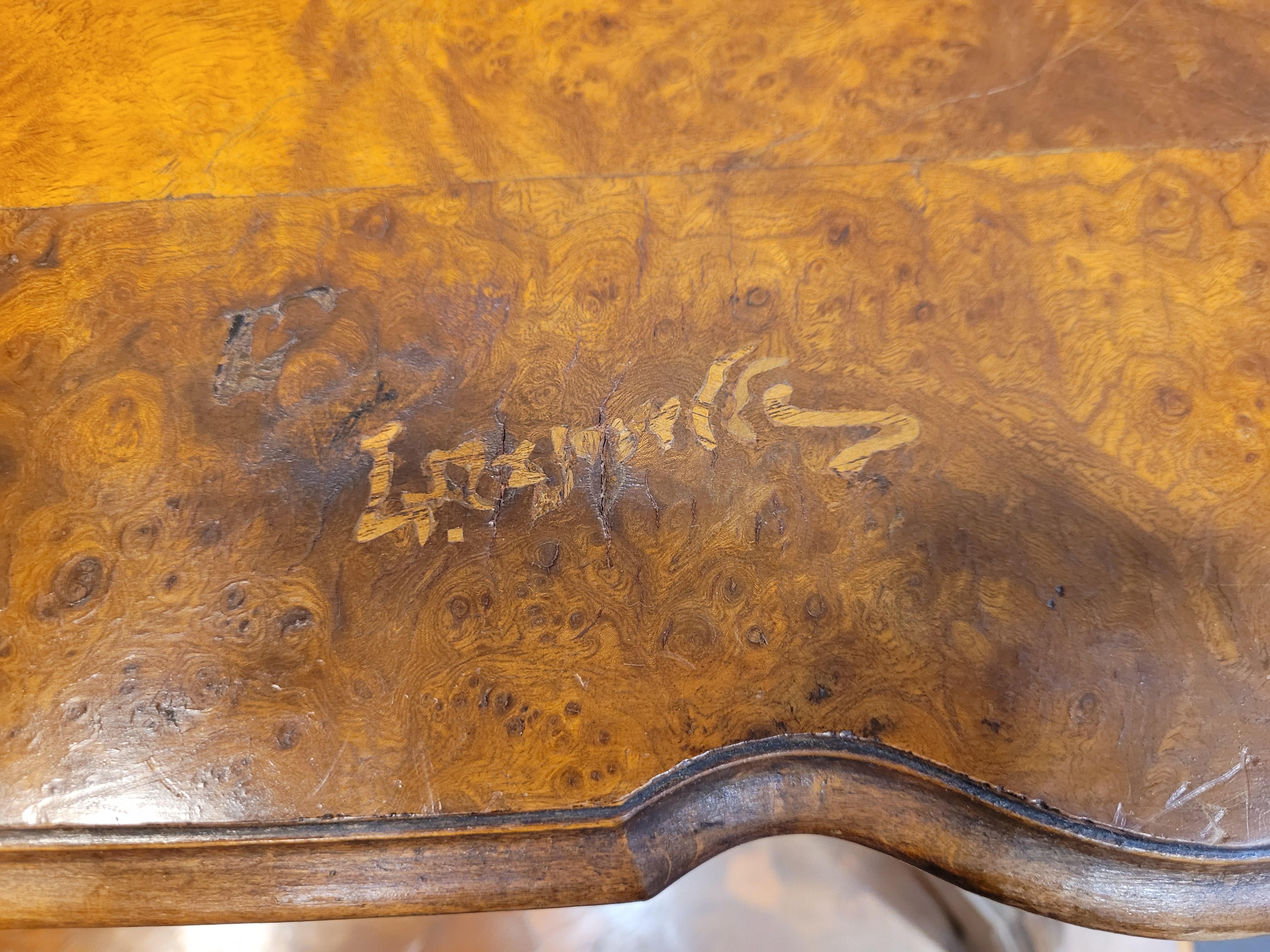 Bronze L. Majorelle Marquetry Art Nouveau Tea Table, Serving Table, France, Signed