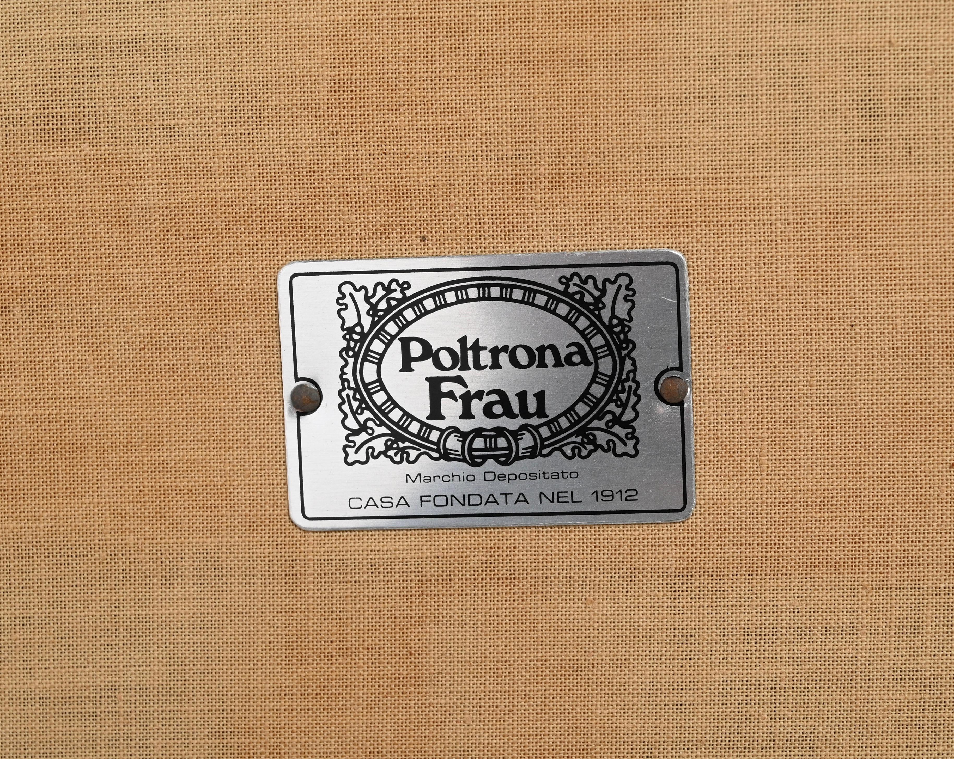 L. Massoni Dilly Dally White Leather Vanity Table by Poltrona Frau, Italy 1960s in vendita 8