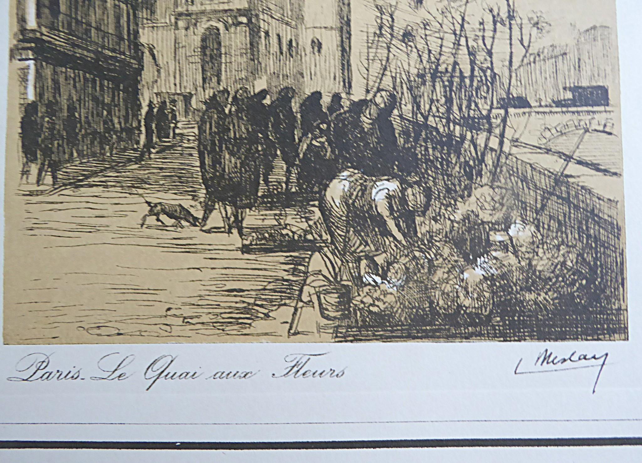 L. Meslay Farbradierungen England & Frankreich Anfang 20. Jahrhundert Made in France im Angebot 4