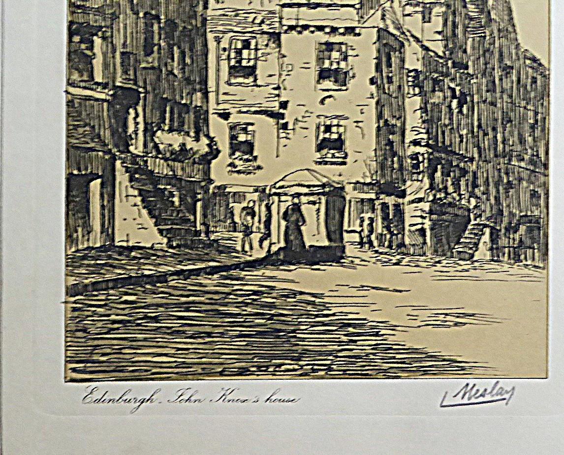 L. Meslay Farbradierungen England & Frankreich Anfang 20. Jahrhundert Made in France im Angebot 6