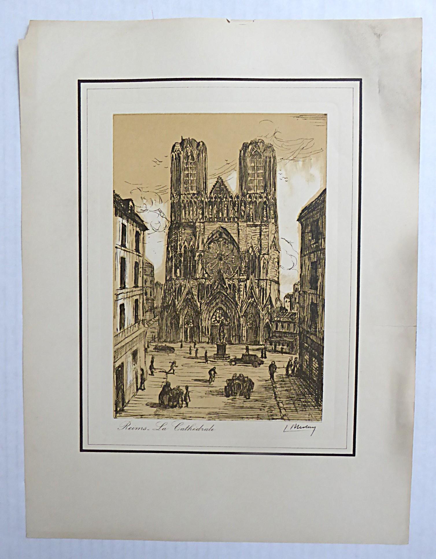 L. Meslay Farbradierungen England & Frankreich Anfang 20. Jahrhundert Made in France im Angebot 8