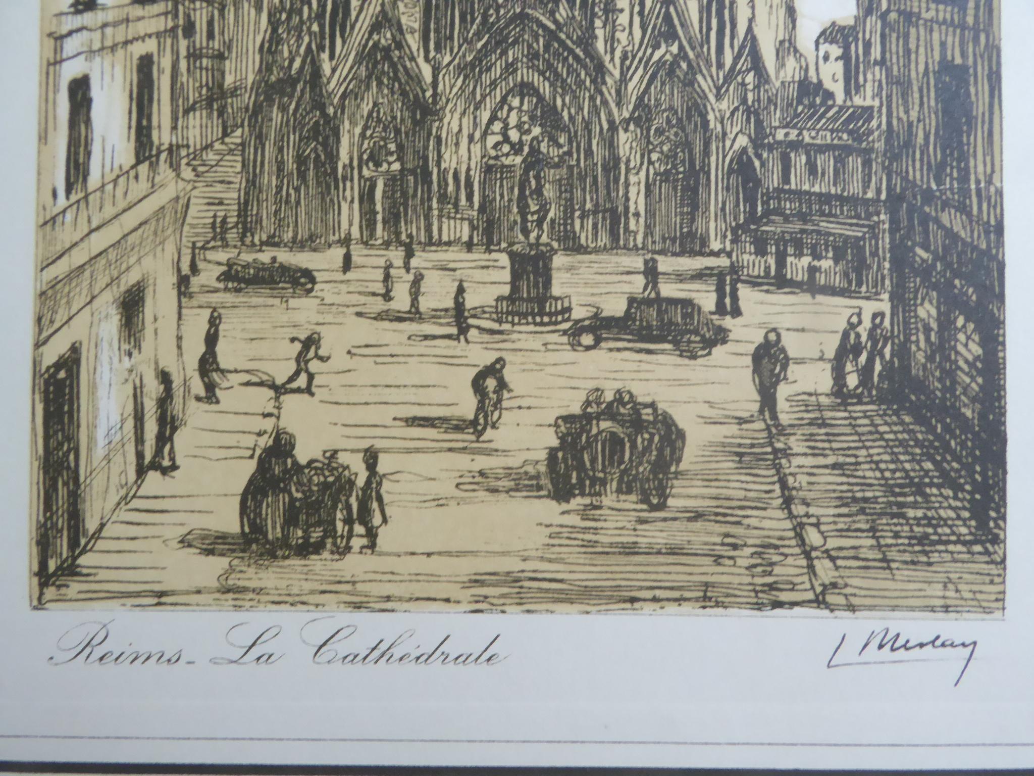 L. Meslay Farbradierungen England & Frankreich Anfang 20. Jahrhundert Made in France im Angebot 9