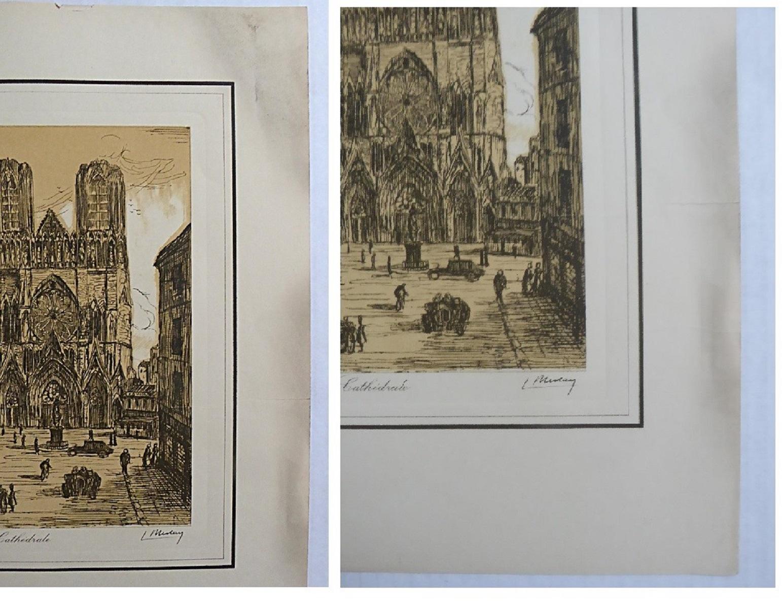 L. Meslay Farbradierungen England & Frankreich Anfang 20. Jahrhundert Made in France im Angebot 10