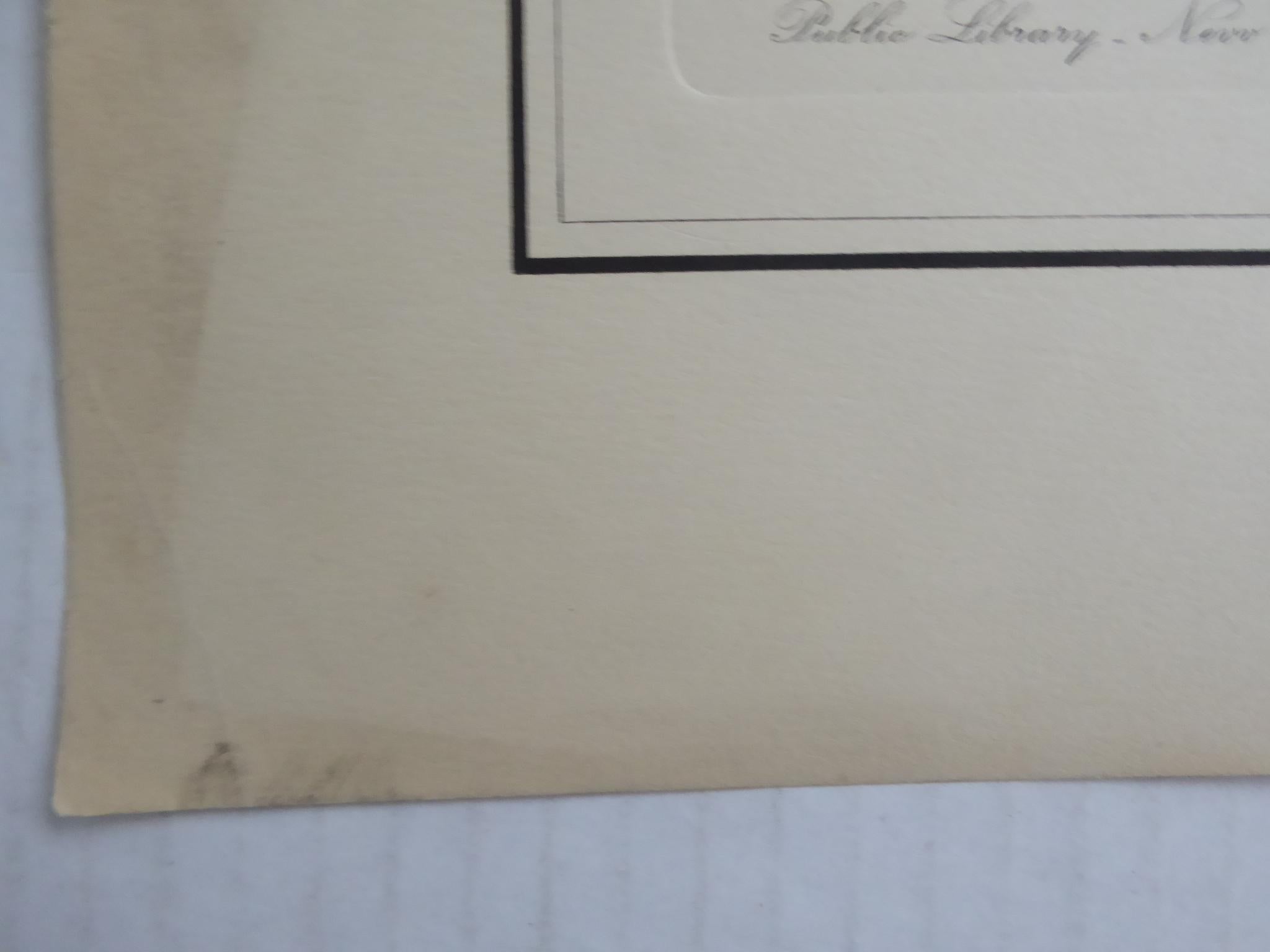 L. Meslay Group 4 French Etchings early 20th C. New York City & Washington D.C. en vente 9