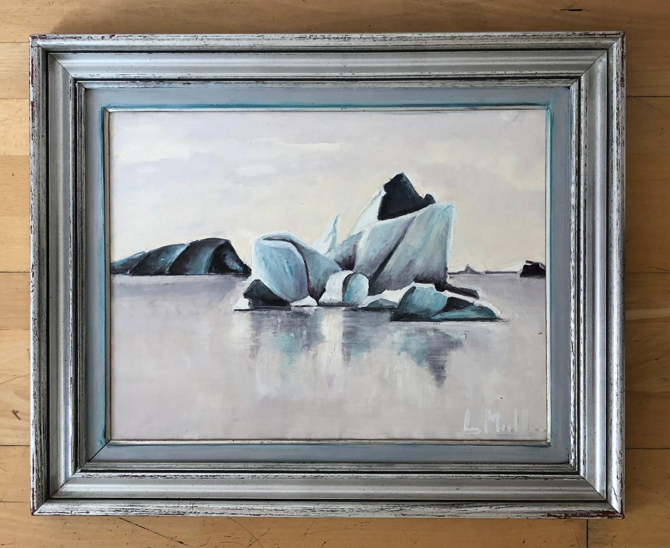Ice flower - Painting by L. Mull