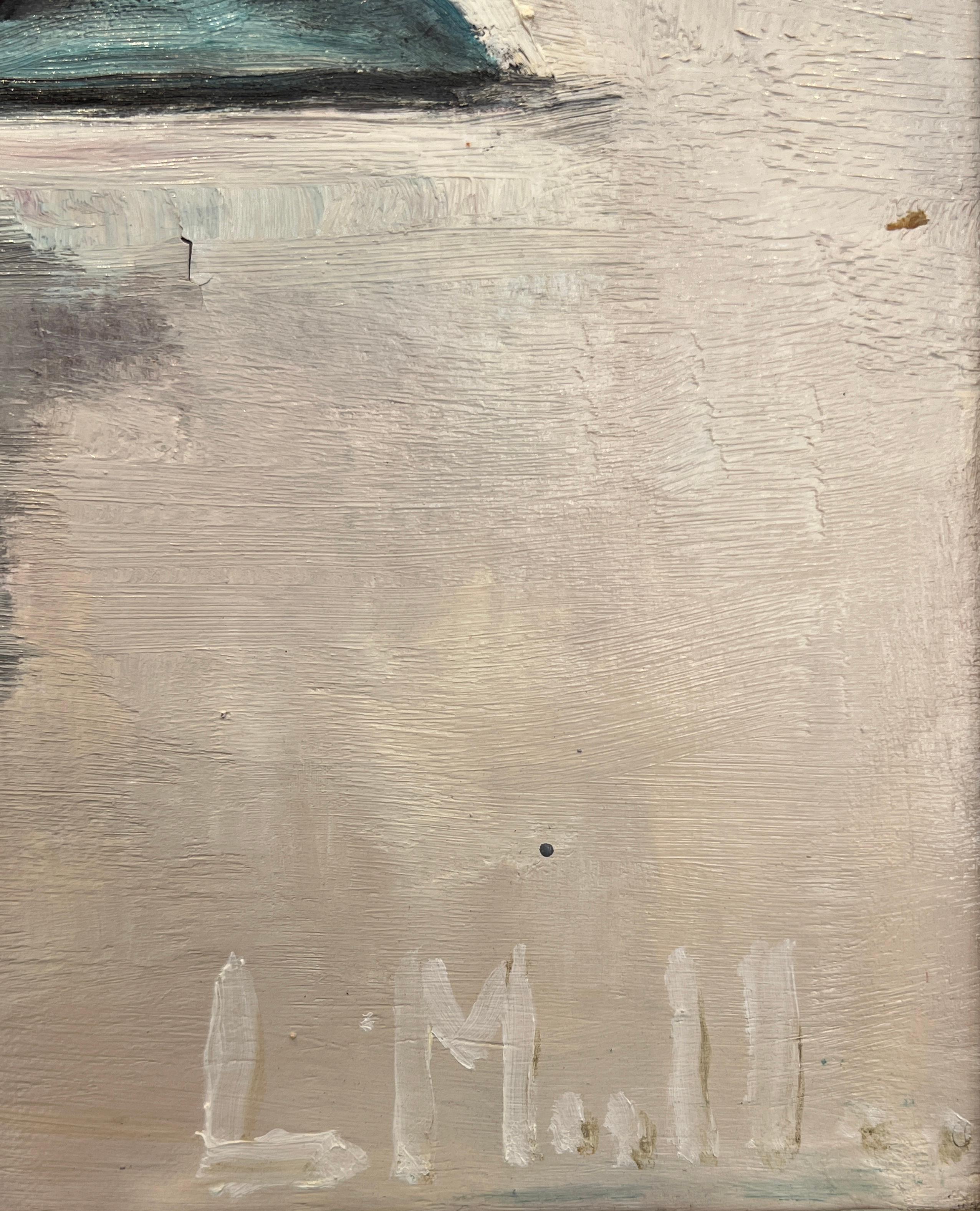 Fiore di ghiaccio - Landscape Painting Beige di L. Mull