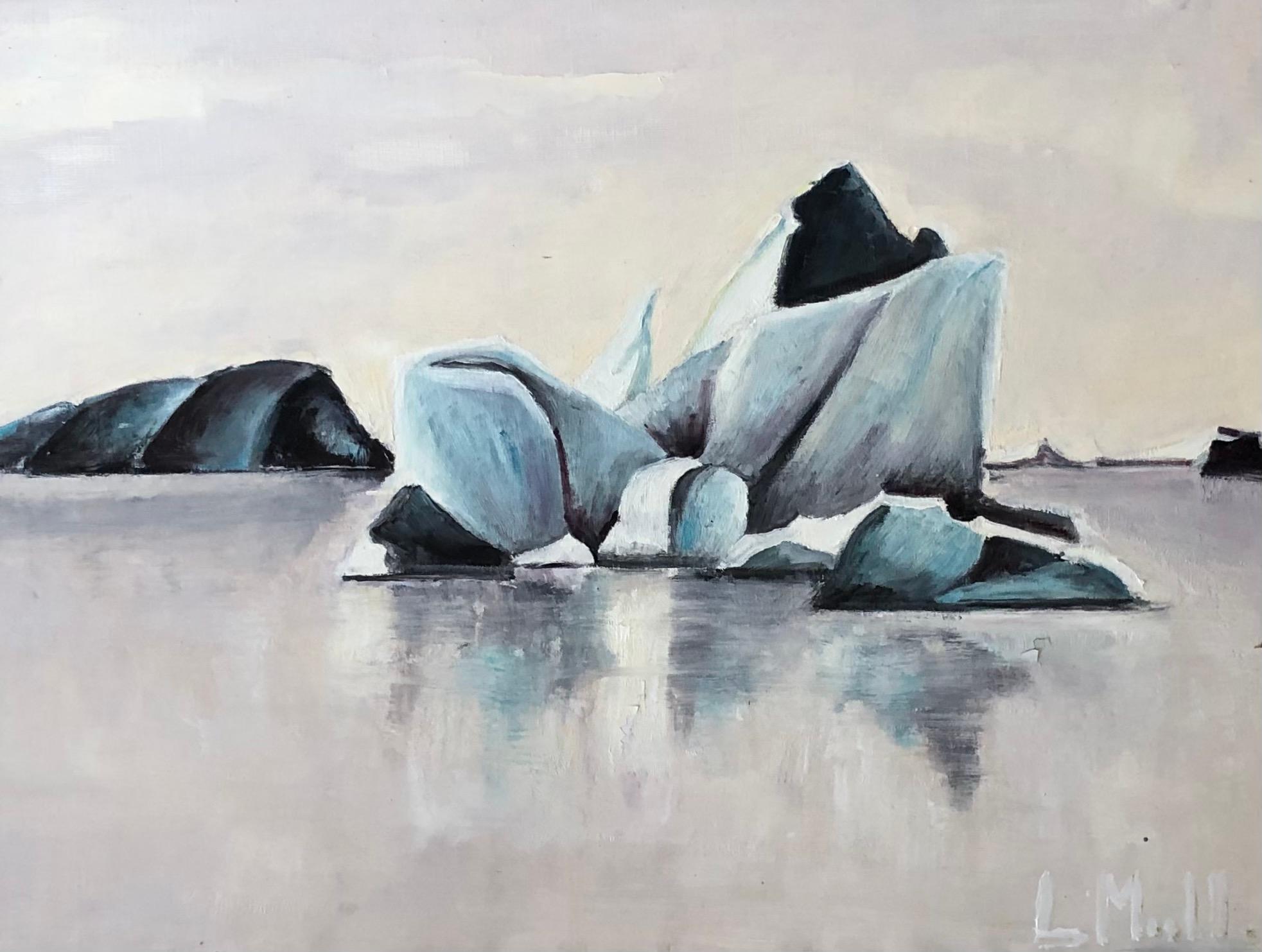 L. Mull Landscape Painting - Ice flower