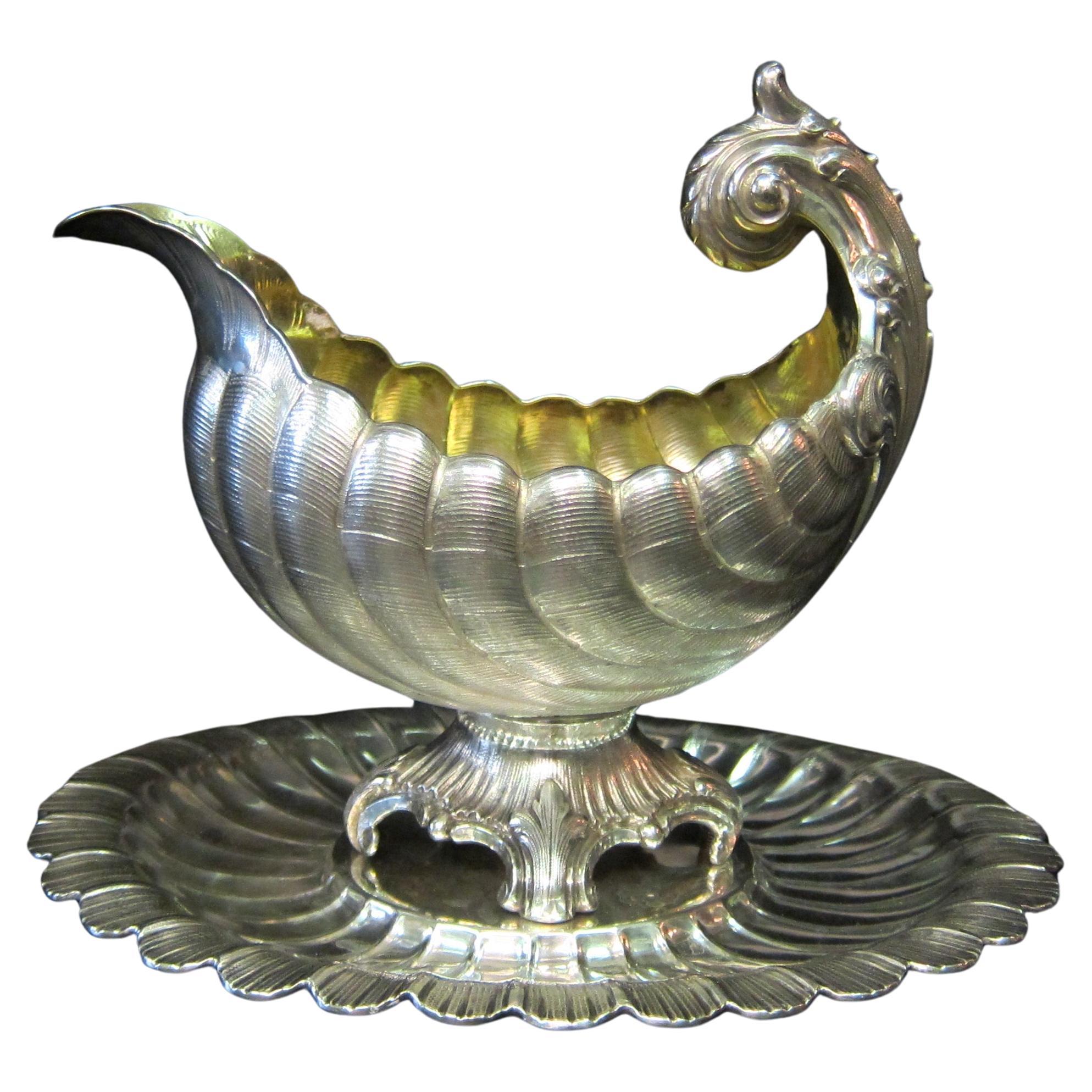 L. Posen 800 Silver Sauce Boat