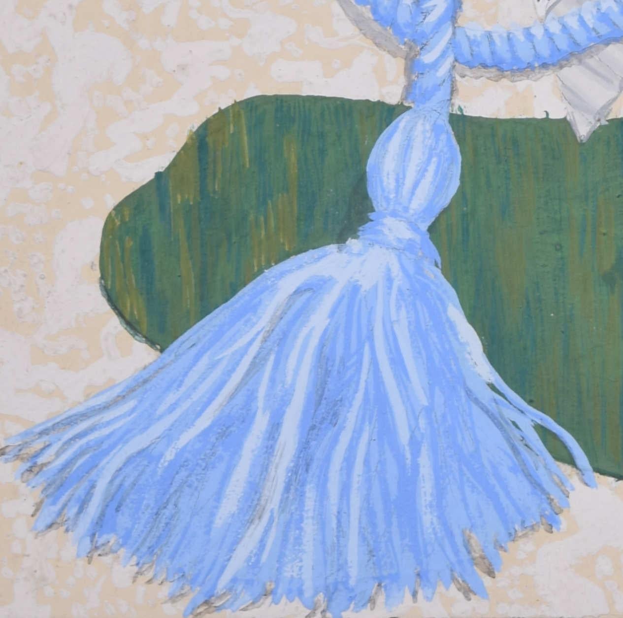 Blue Corde Kompositionen, Collage und Zeichnungsfusion von L. Richard im Angebot 6