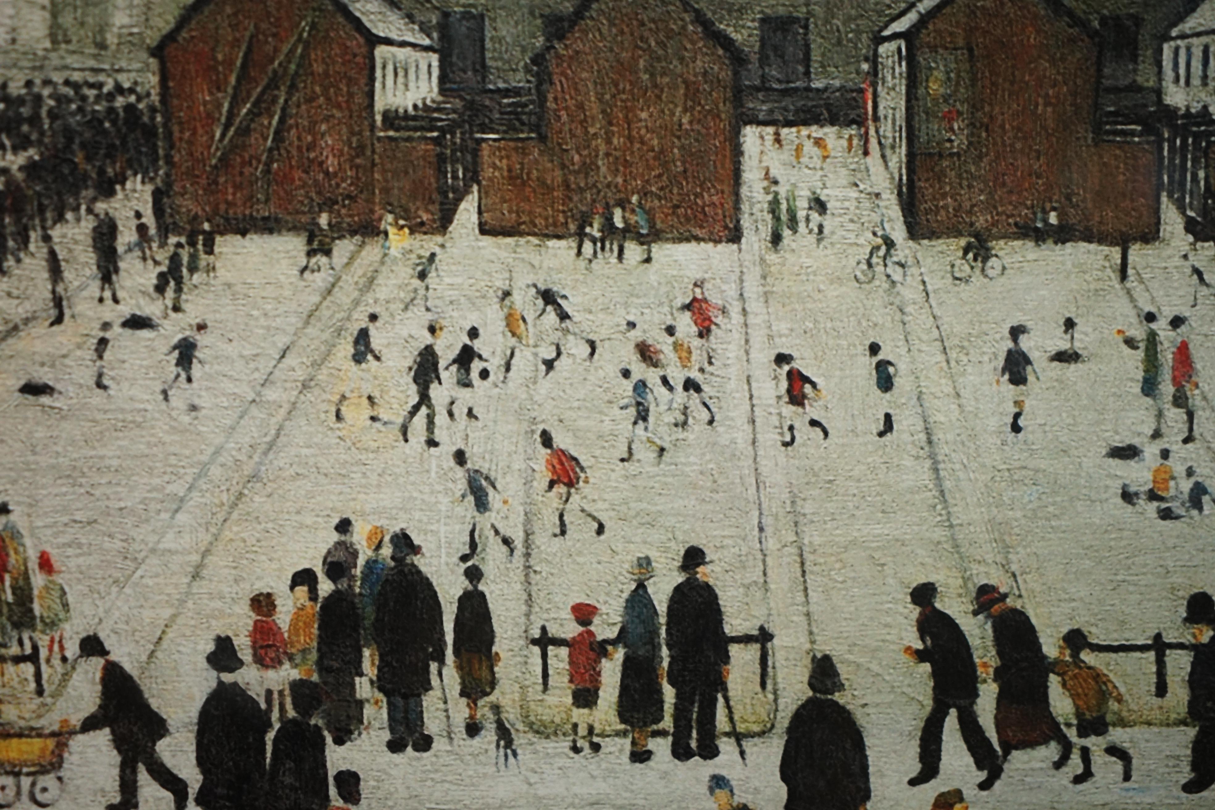 L S LOWRY SATURDAY AFTERNOON LIMITED EDITION PRINT 60/99 WiTH ALL DOCUMENTATION For Sale 4