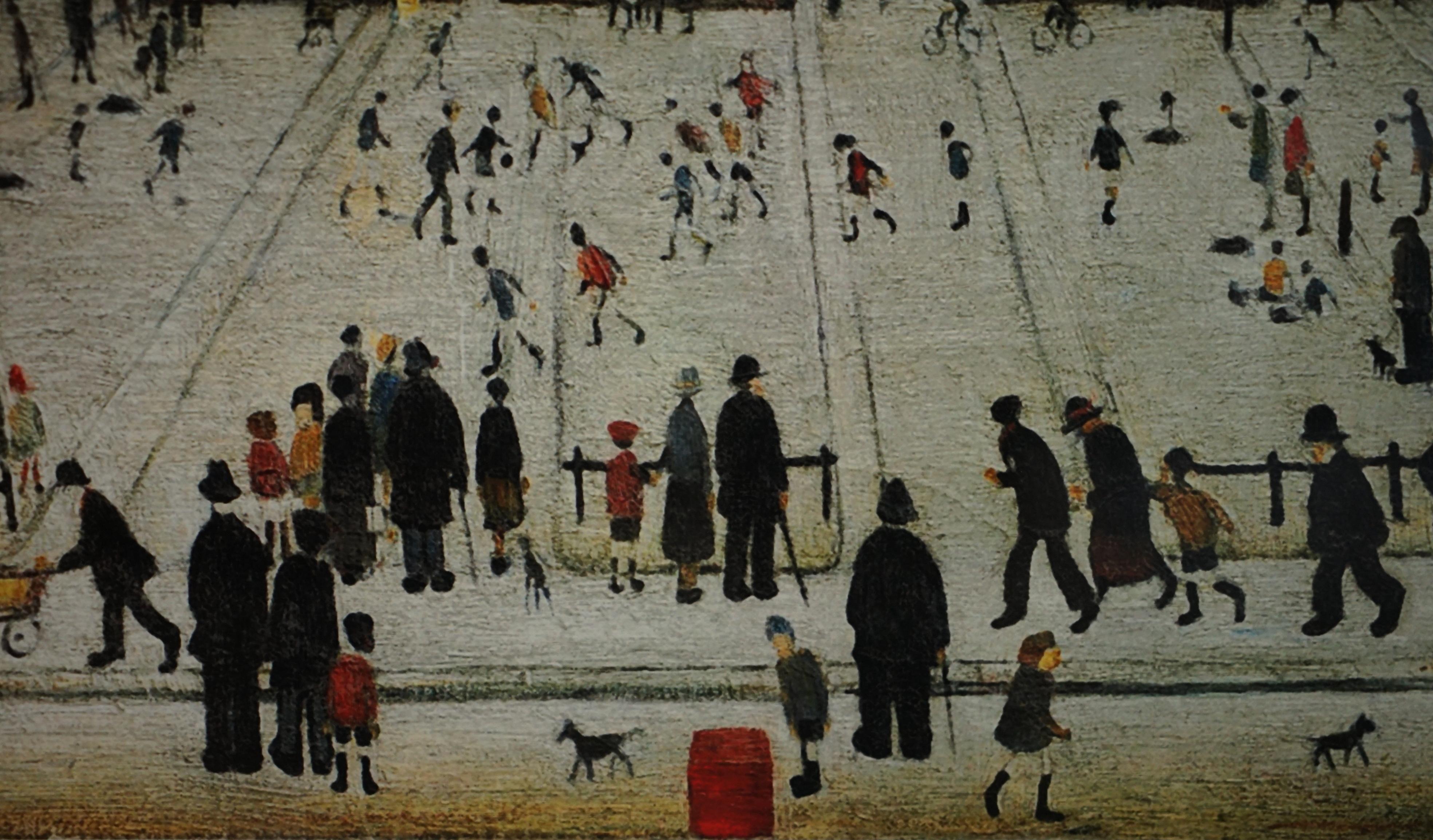 L S LOWRY SATURDAY AFTERNOON LIMITED EDITION PRINT 60/99 WiTH ALL DOCUMENTATION For Sale 5
