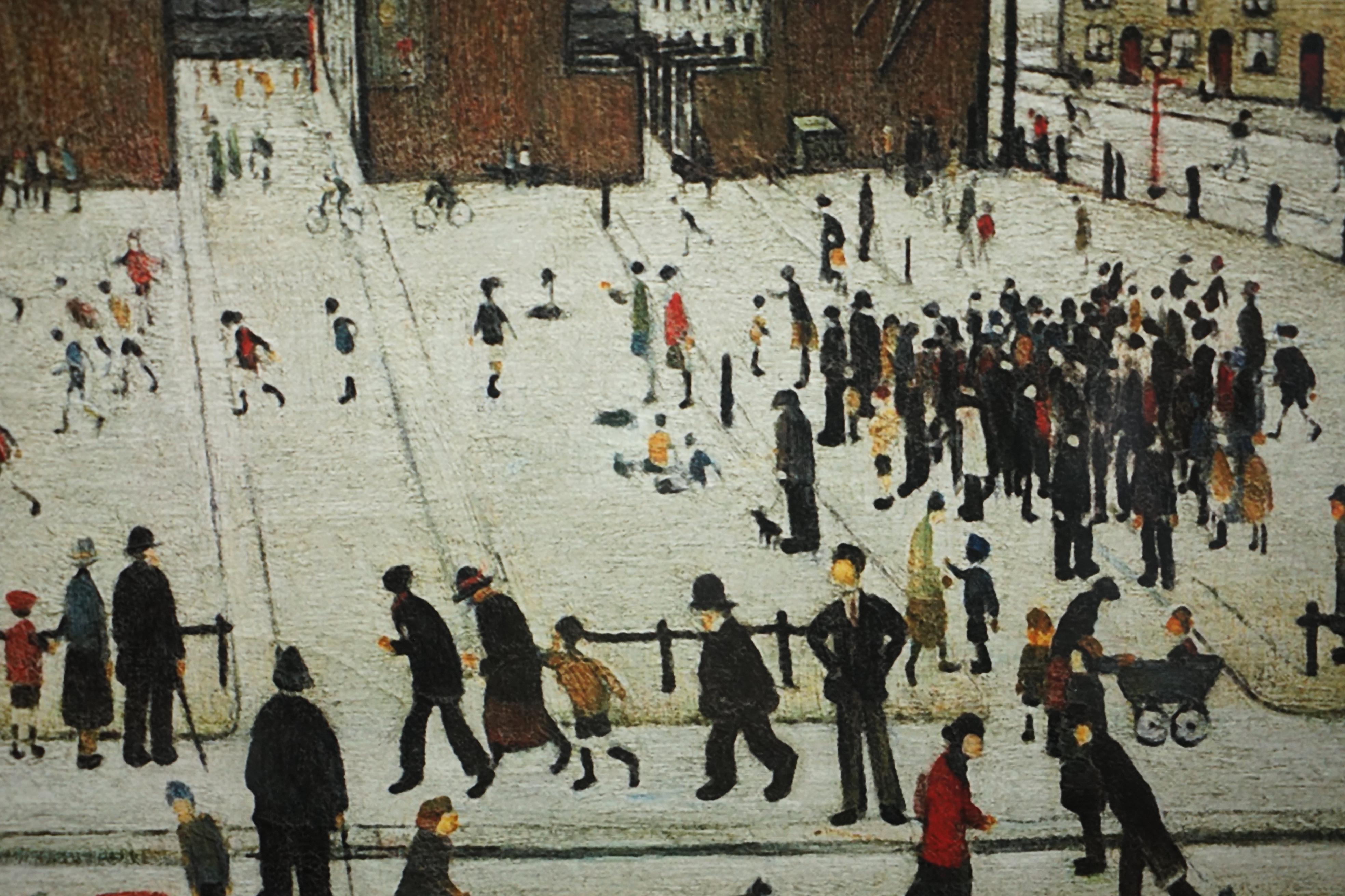 L S LOWRY SATURDAY AFTERNOON LIMITED EDITION PRINT 60/99 WiTH ALL DOCUMENTATION For Sale 6