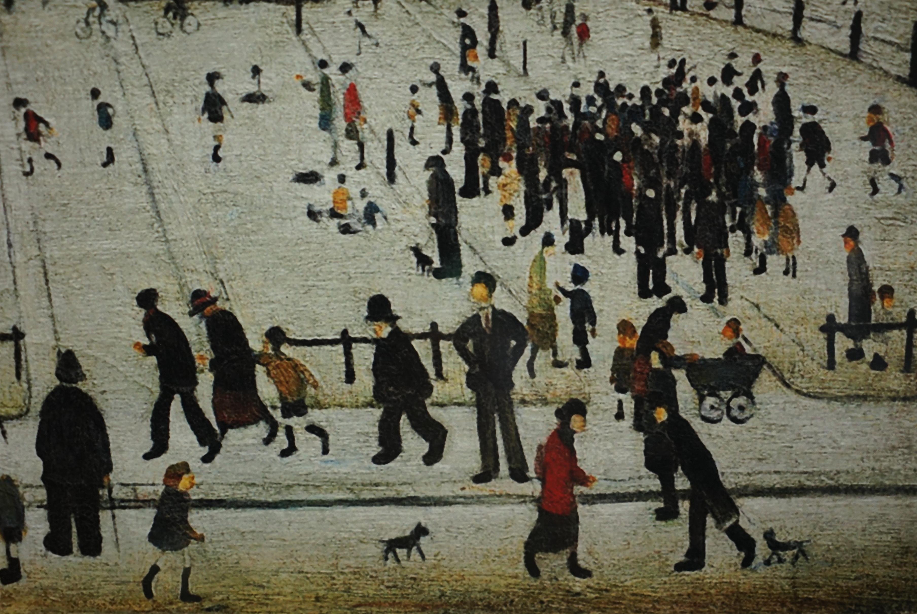 L S LOWRY SATURDAY AFTERNOON LIMITED EDITION PRINT 60/99 WiTH ALL DOCUMENTATION For Sale 7