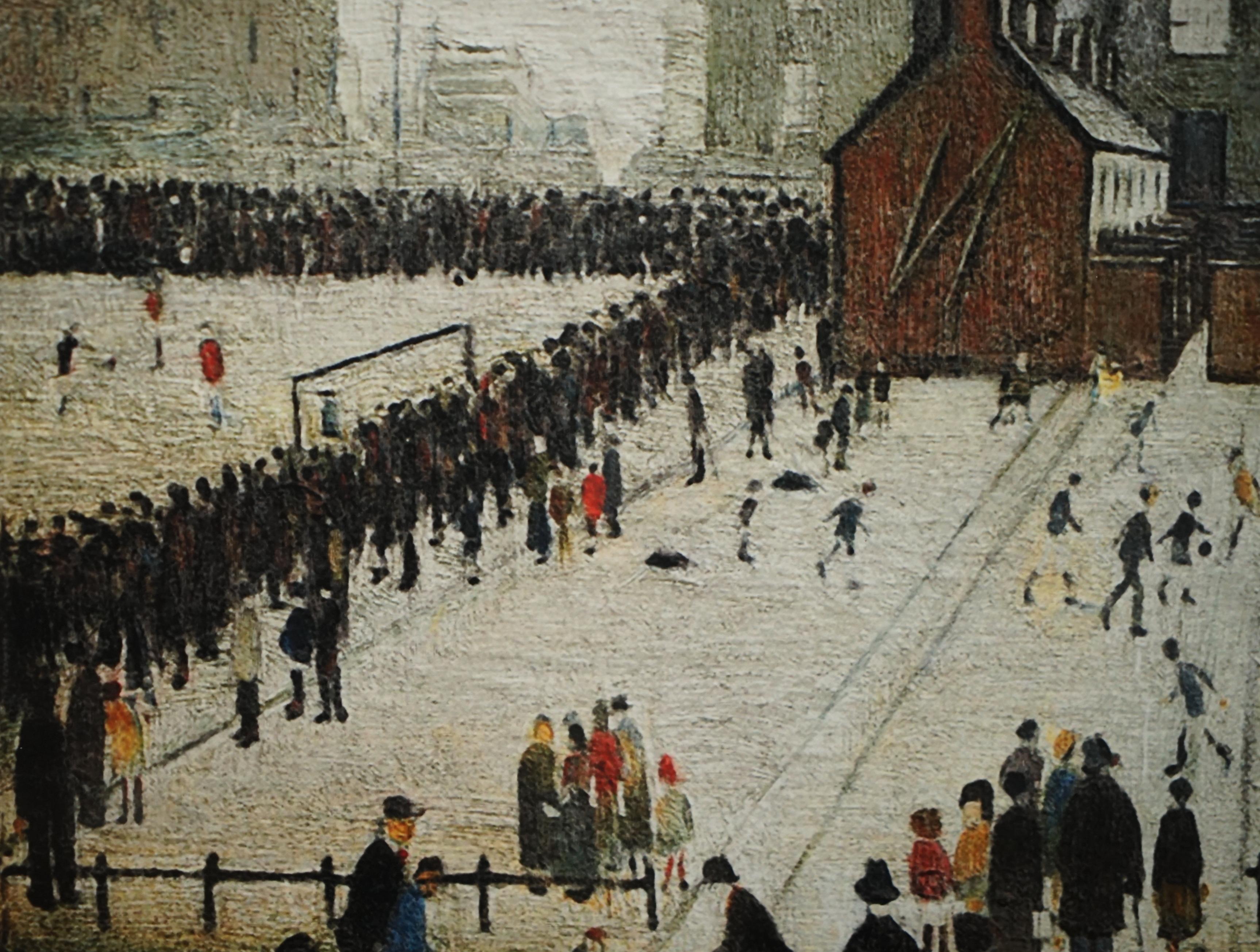 L S LOWRY SATURDAY AFTERNOON LIMITED EDITION PRINT 60/99 WiTH ALL DOCUMENTATION For Sale 2