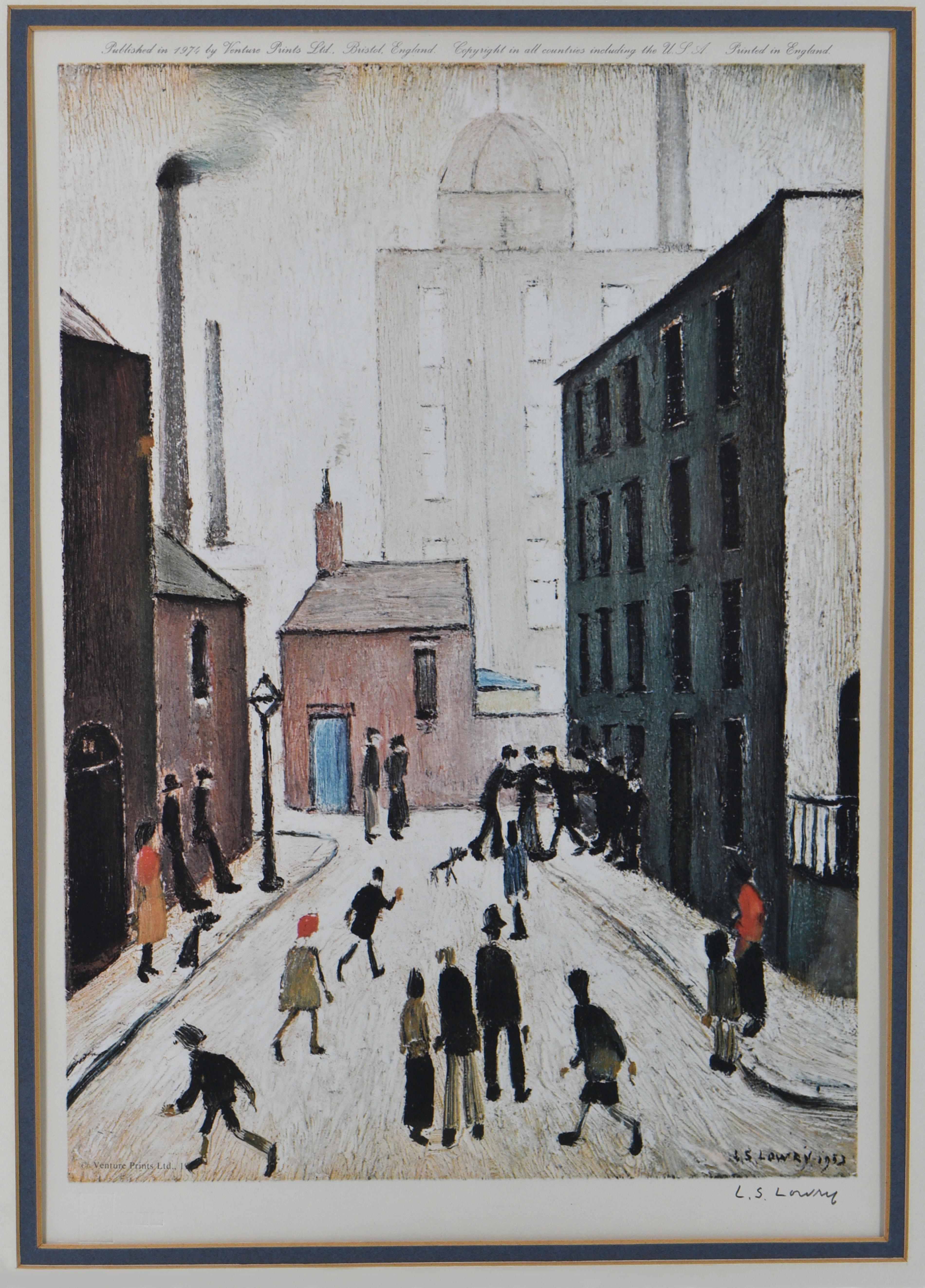Laurence Stephen Lowry (1887-1976) lithograph limited edition print 