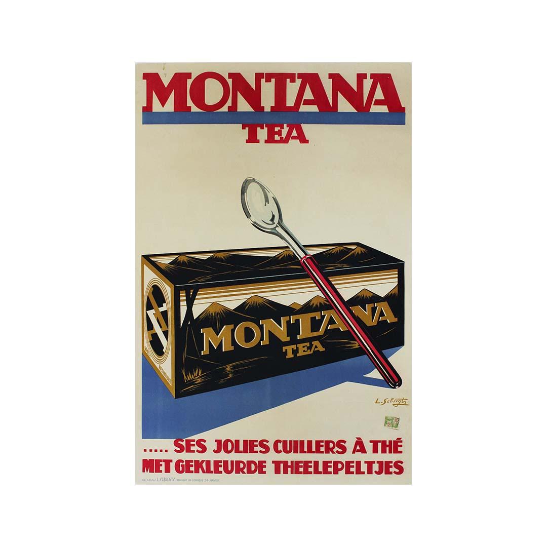 Sebregts' original 1930 creation for Montana Tea and its charming tea spoons For Sale 2