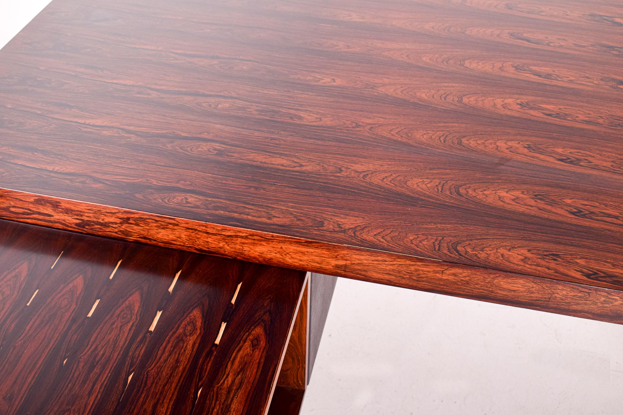 L-Shaped Desk in Rosewood by Gordon Russell 4