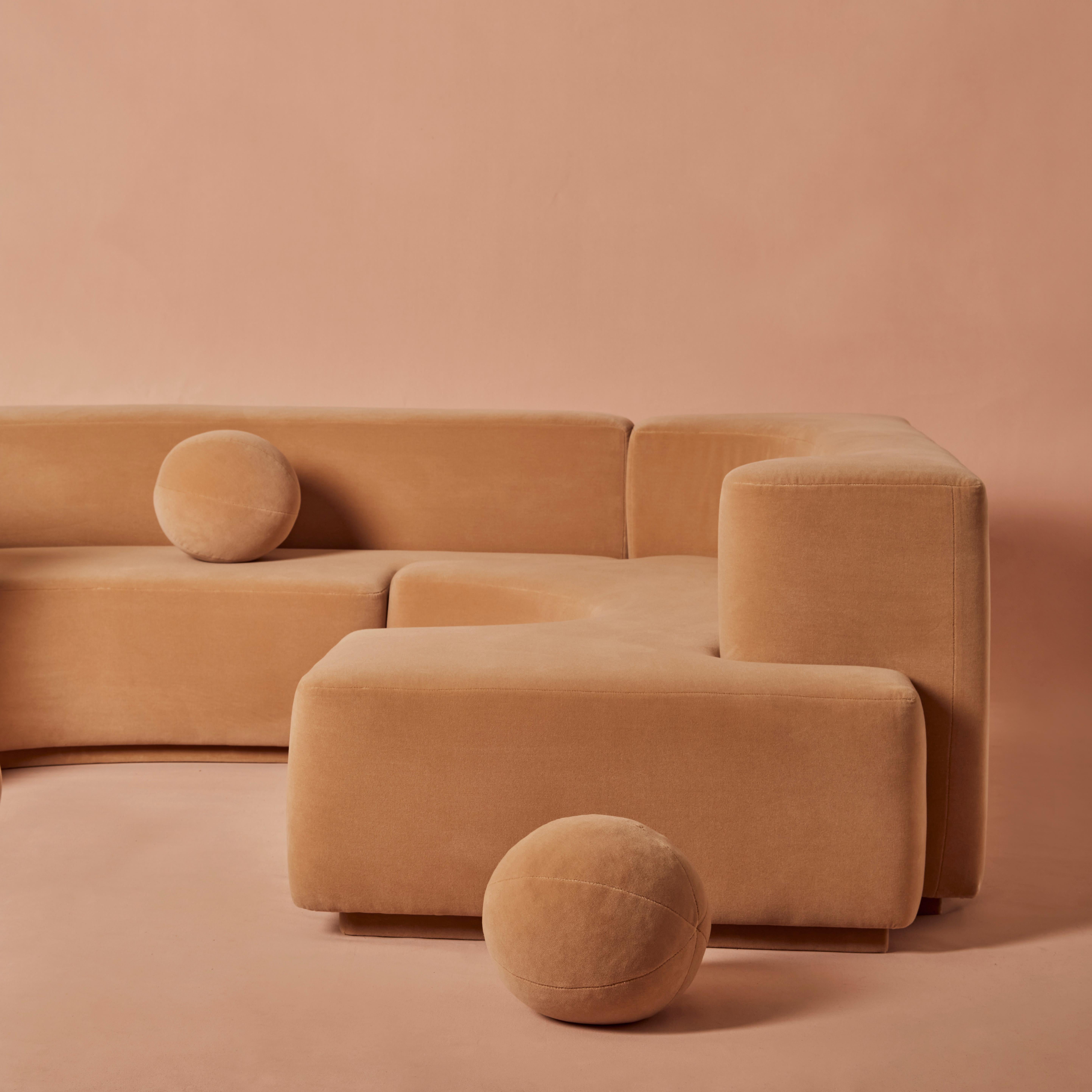 Mid-Century Modern 'L Shaped Sofa in the Style of Lara' Modular Sofa