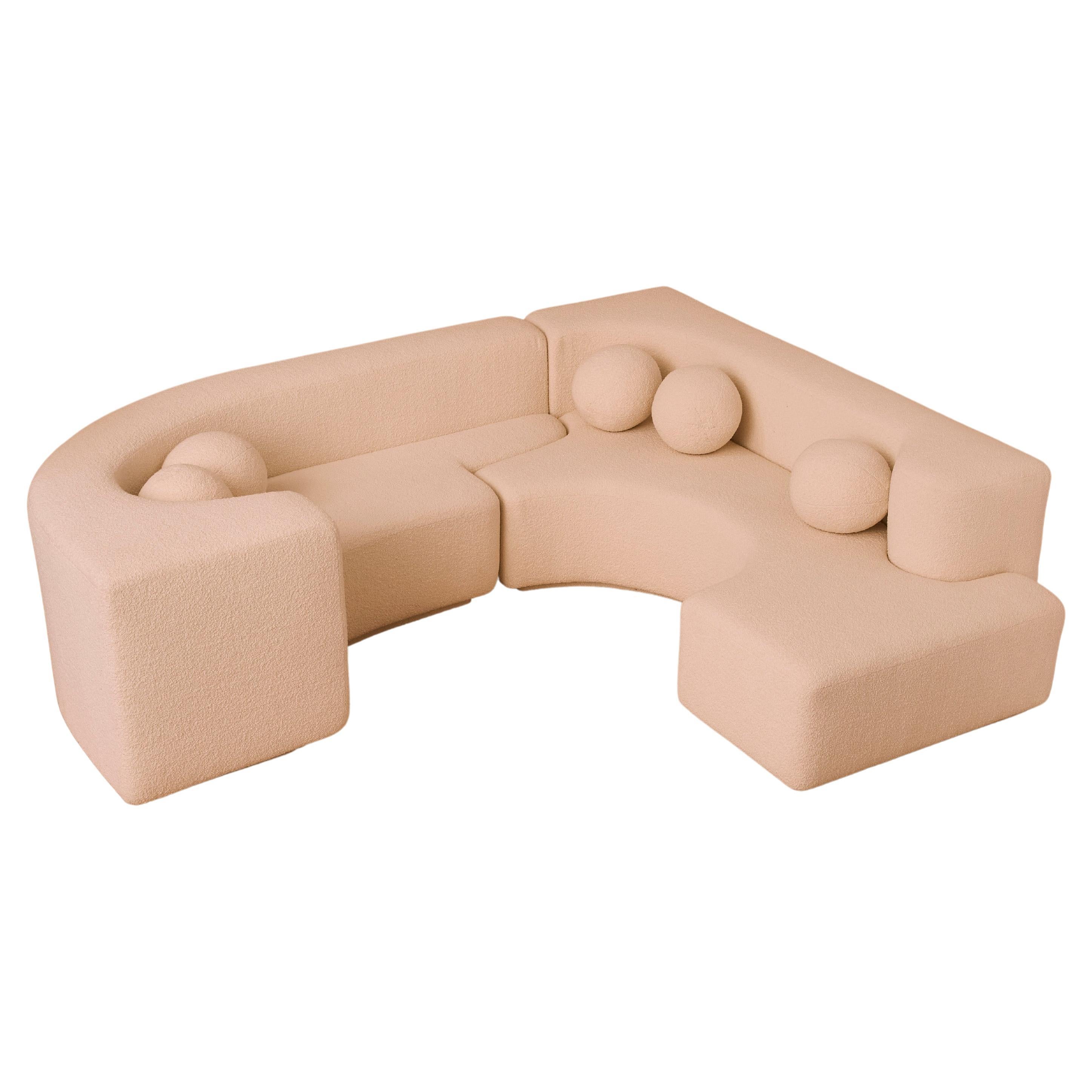 'L Shaped Sofa in the Style of Lara' Modular Sofa
