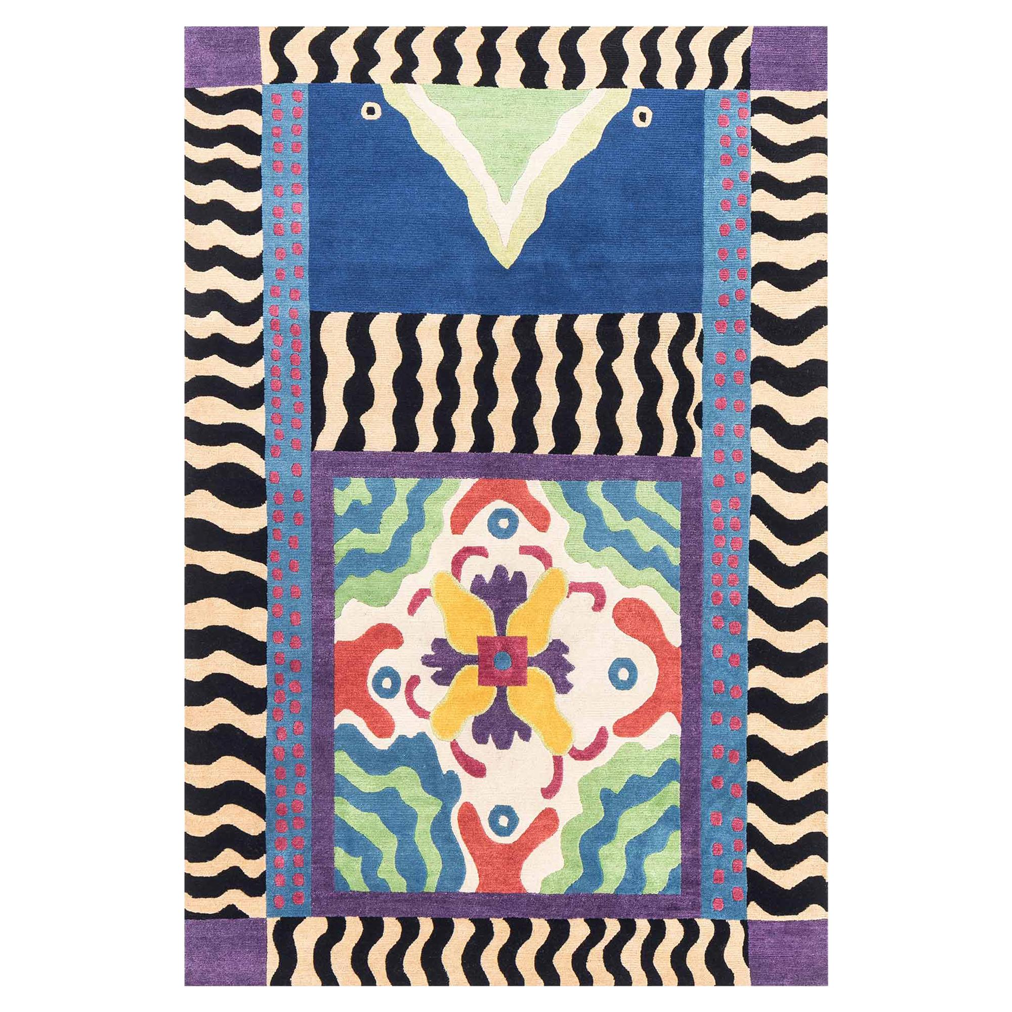 L. Sottovento Woollen Carpet by Nathalie du Pasquier for Post Design/Memphis