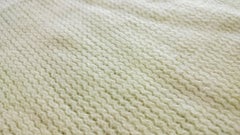 L. Stein White Cashmere Scarf