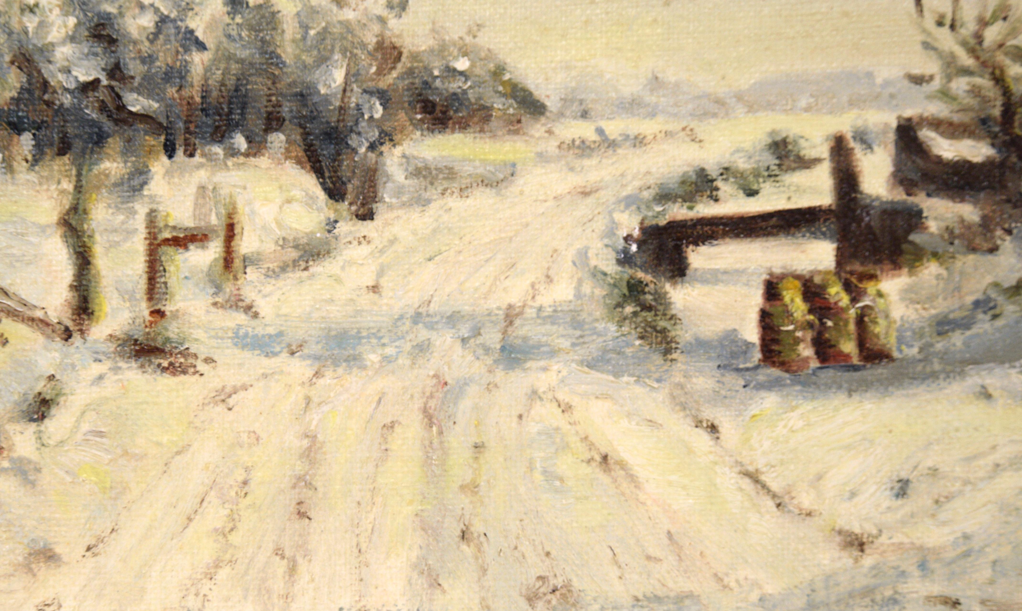 winter landscape painting ideas