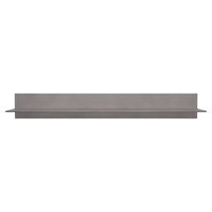 L Wall Shelf Console in Waxed and Polished Aluminum Plate by Jonathan Nesci