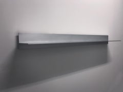 L-Wall Shelf in Waxed and Polished Aluminum Plate by Jonathan Nesci