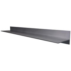 L-Wall Shelf in Waxed and Polished Aluminum Plate by Jonathan Nesci