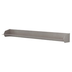 L Wall Shelf in Waxed and Polished Aluminum Plate by Jonathan Nesci