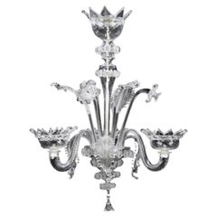 L0829-3-CB-MC chandelier clear and blue details-no rings and pendants on arms