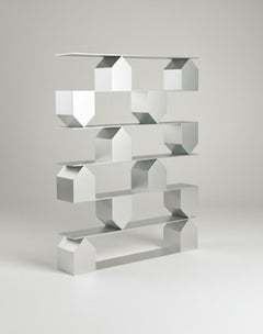 L1 Shelf in Brushed Aluminium by Giotto Pagani